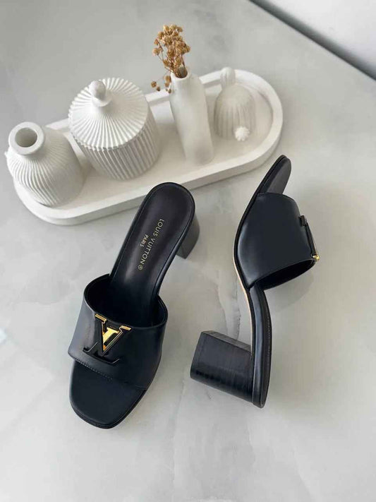 Elegant Calf Leather Mules