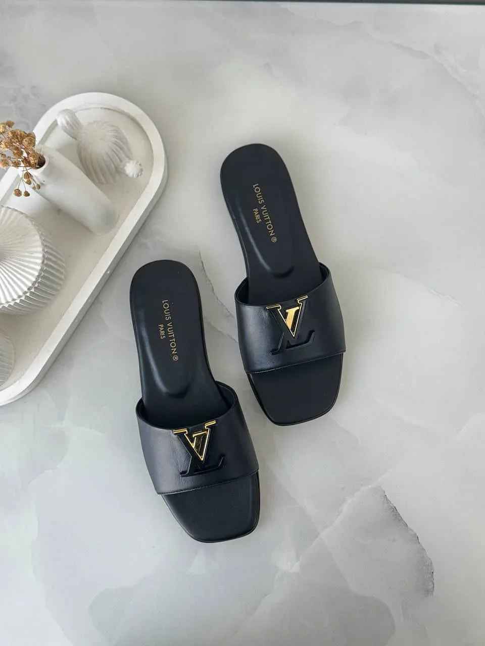 Elegant Calf Leather Mules