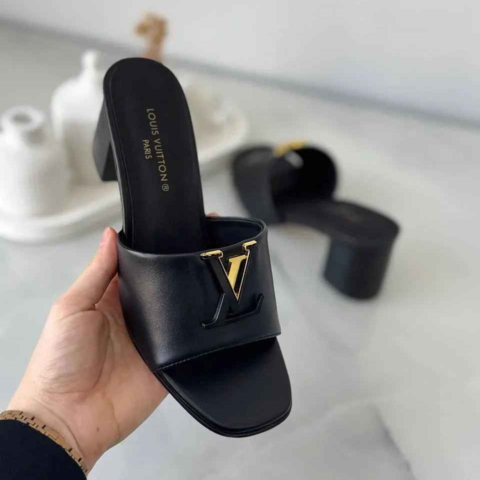 Elegant Calf Leather Mules