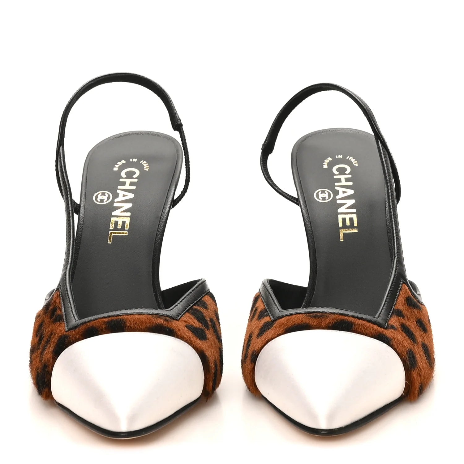 Cap Toe Slingback Pumps