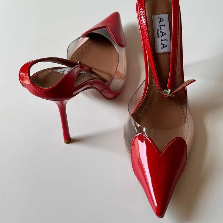 Sculpted Leather Heels