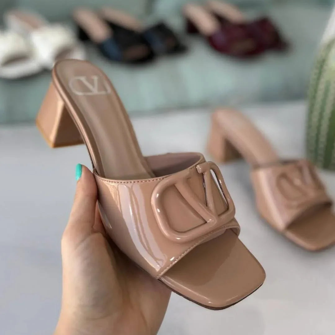Elegant Studded Heels - Faizah Outlet