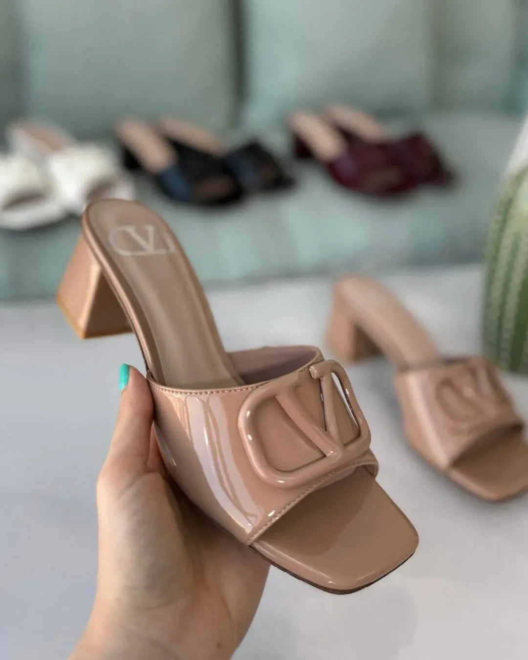 Elegant Studded Heels - Faizah Outlet