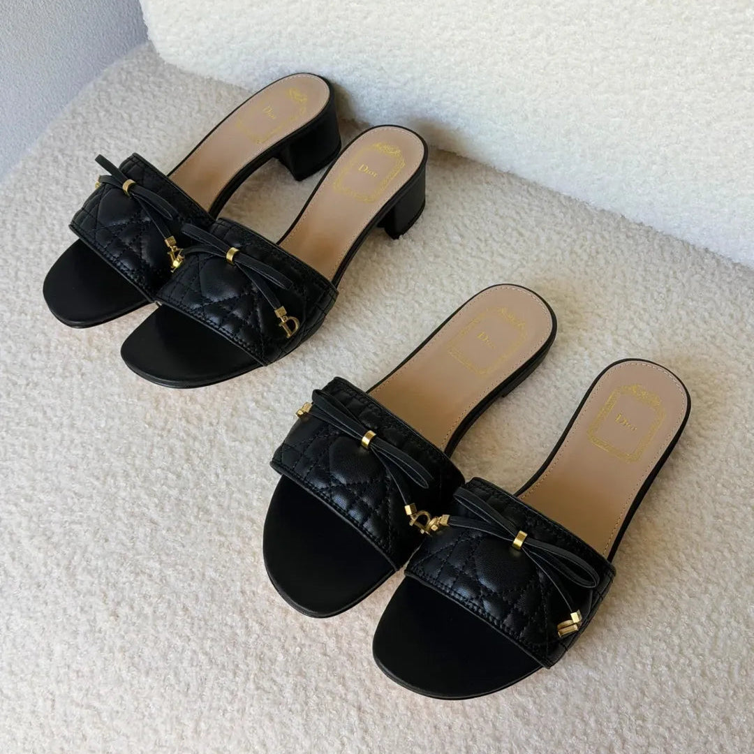Cannage Slide Sandals