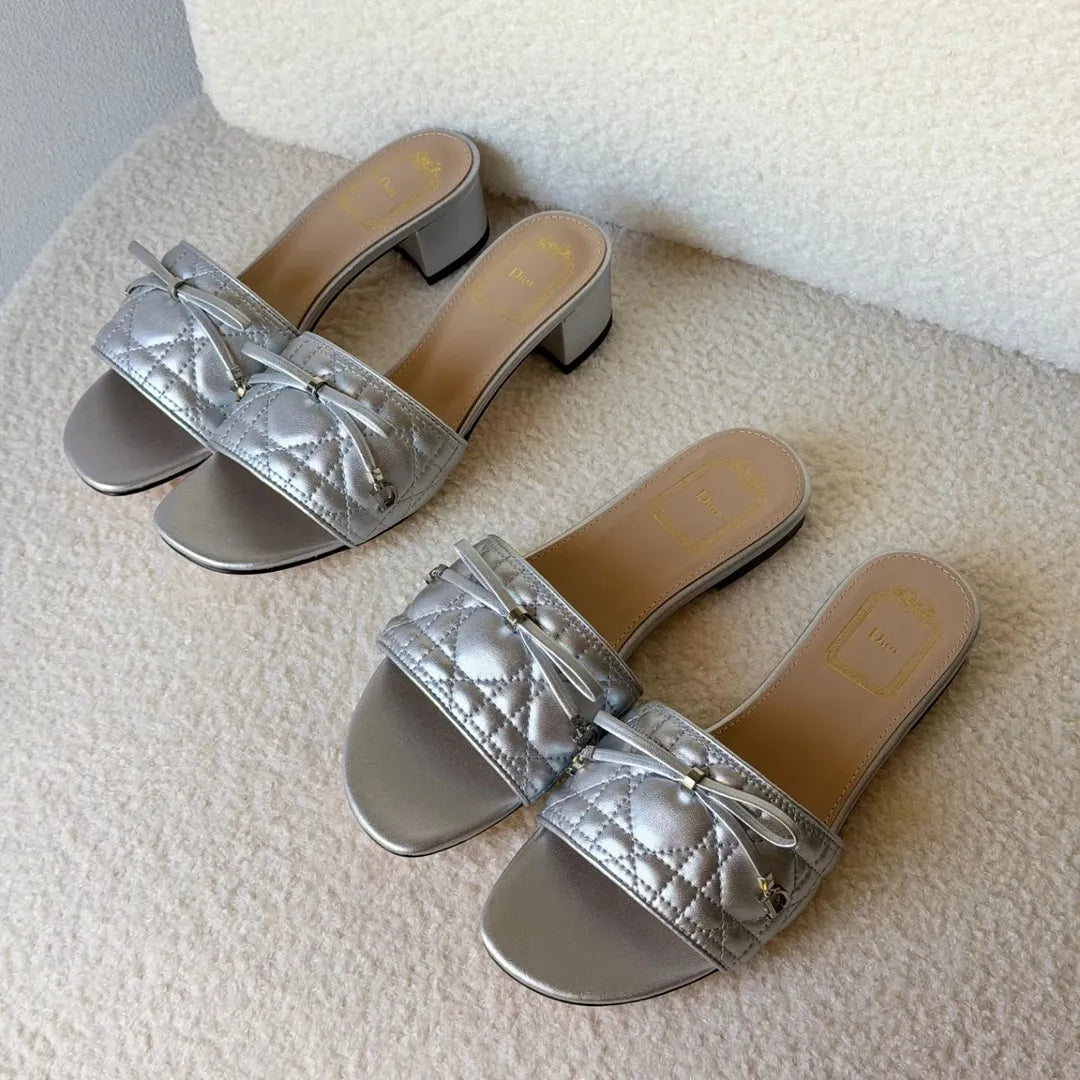 Cannage Slide Sandals