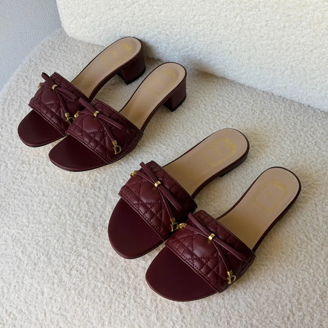 Cannage Slide Sandals
