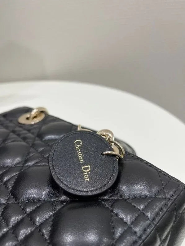 Lady D-Joy Small Lambskin Cannage Bag - Faizah Outlet