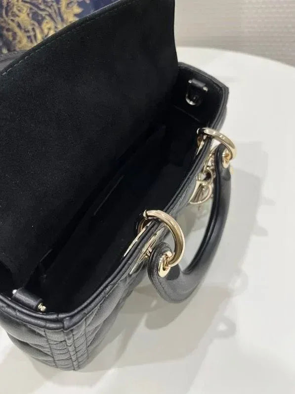 Lady D-Joy Small Lambskin Cannage Bag - Faizah Outlet