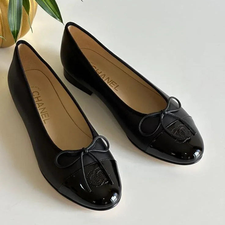 Designer Lambskin Ballerinas - Faizah Outlet