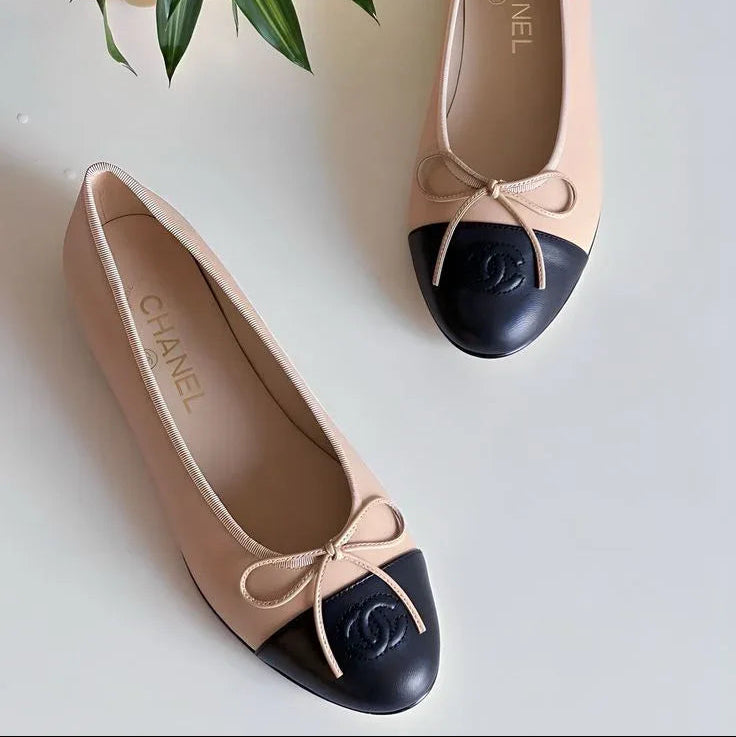 Designer Lambskin Ballerinas - Faizah Outlet