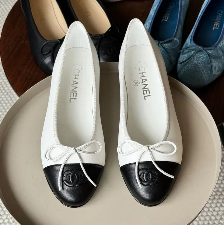 Designer Lambskin Ballerinas - Faizah Outlet