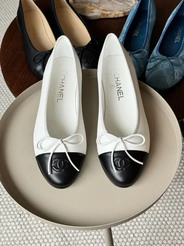 Designer Lambskin Ballerinas - Faizah Outlet
