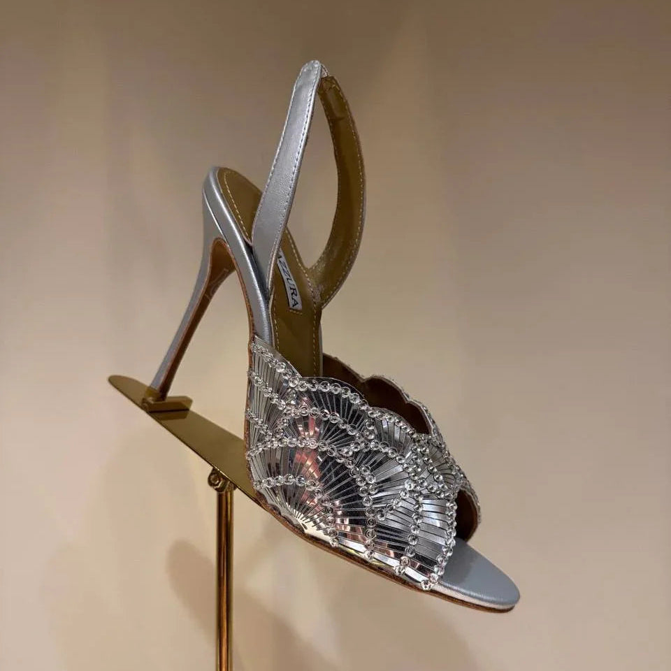 Crystal Strap Mules