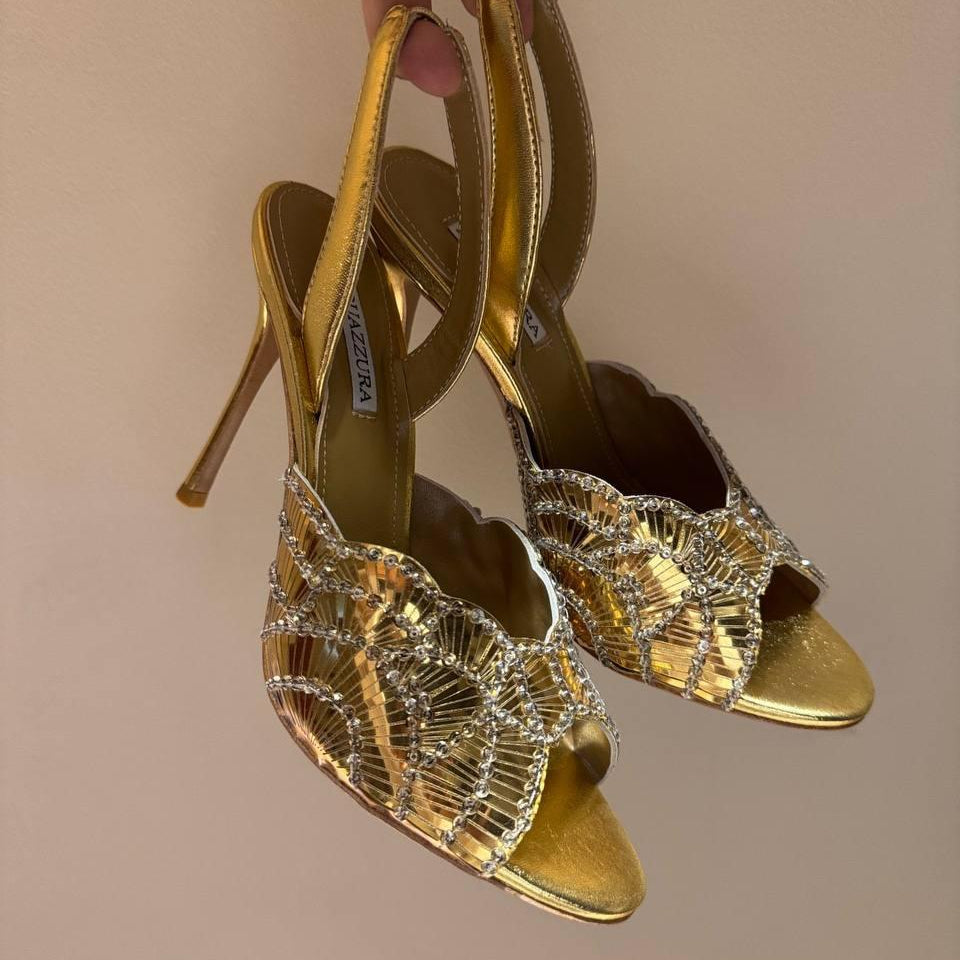 Crystal Strap Mules