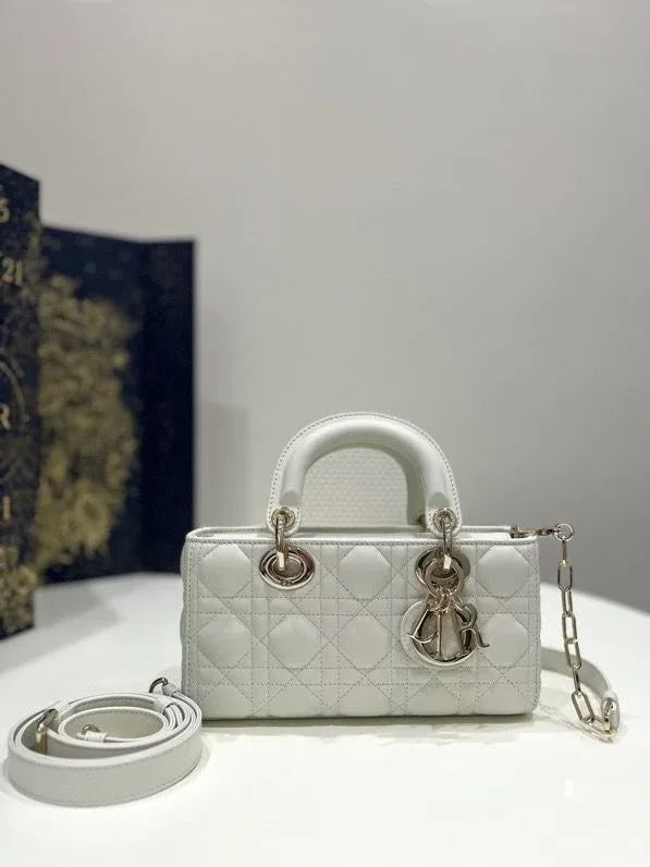 Lady D-Joy Small Lambskin Cannage Bag - Faizah Outlet