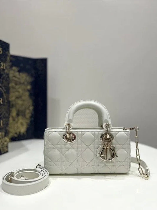 Lady D-Joy Small Lambskin Cannage Bag - Faizah Outlet