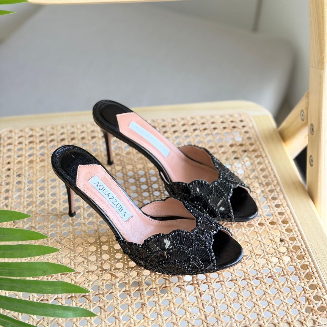 Crystal Glam Slip-On Mules - Faizah Outlet