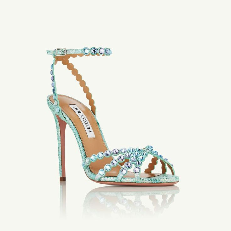 Crystal Strap Stiletto Heel Sandals