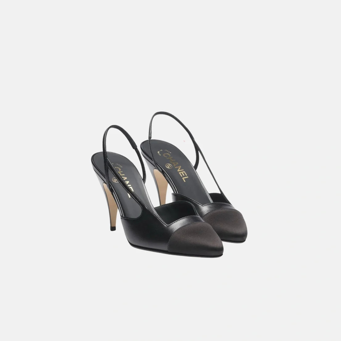 Cap Toe Slingback Pumps