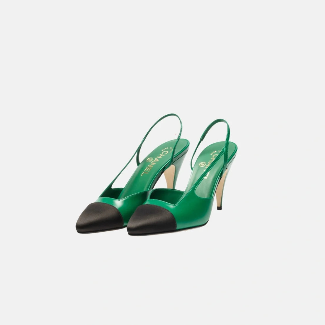 Cap Toe Slingback Pumps