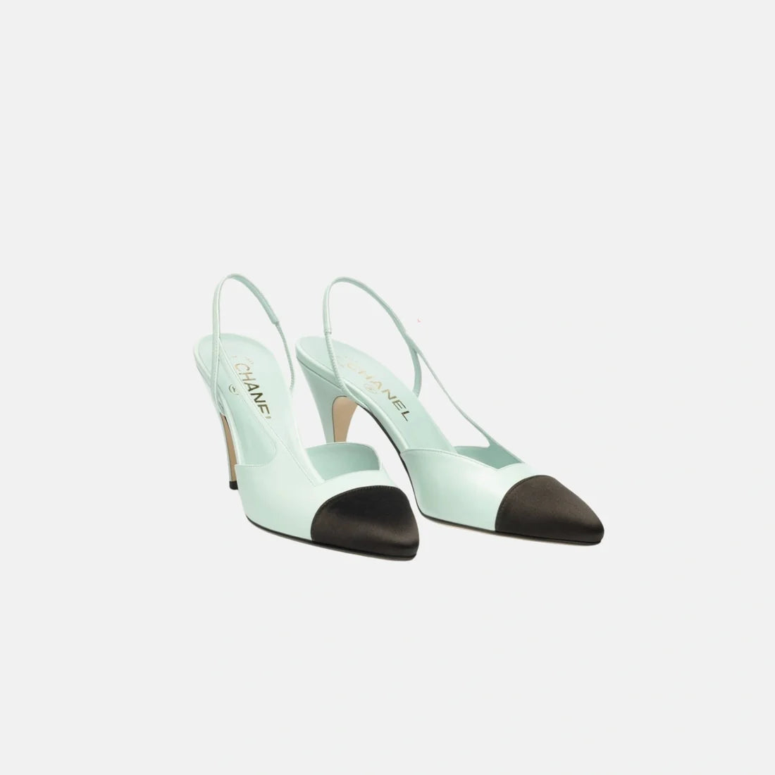 Cap Toe Slingback Pumps