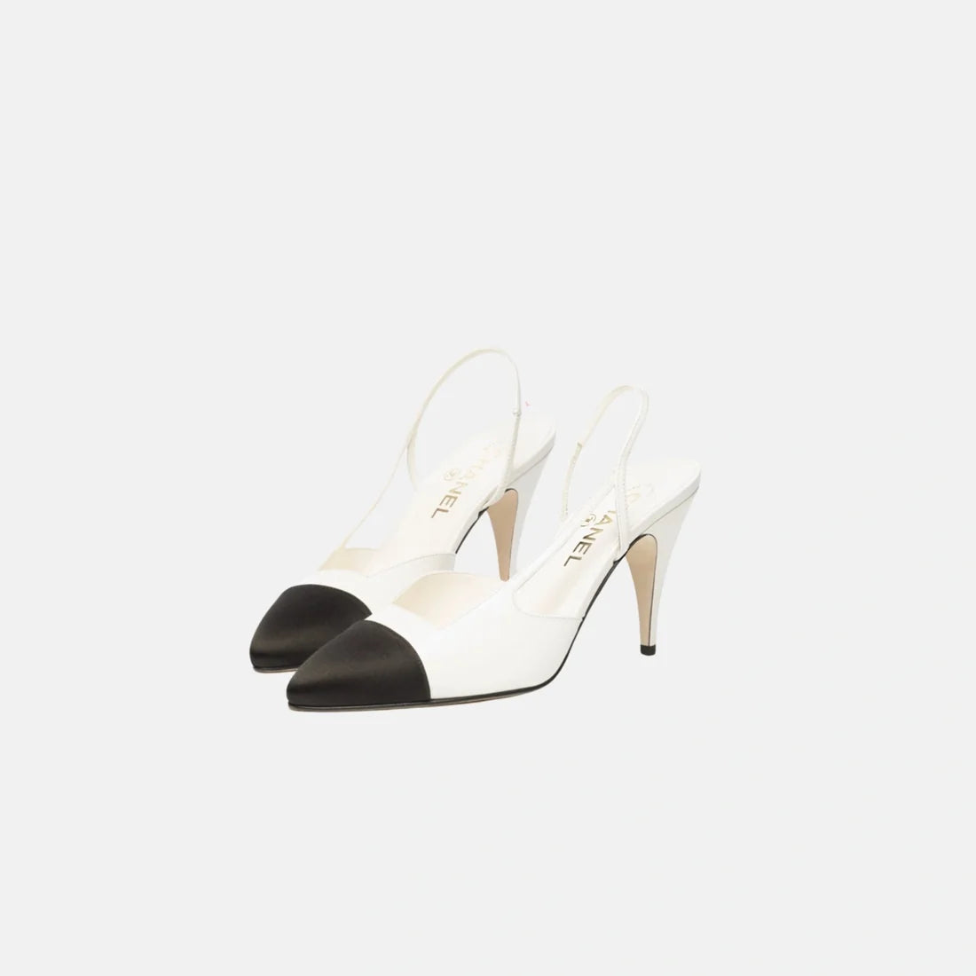 Cap Toe Slingback Pumps