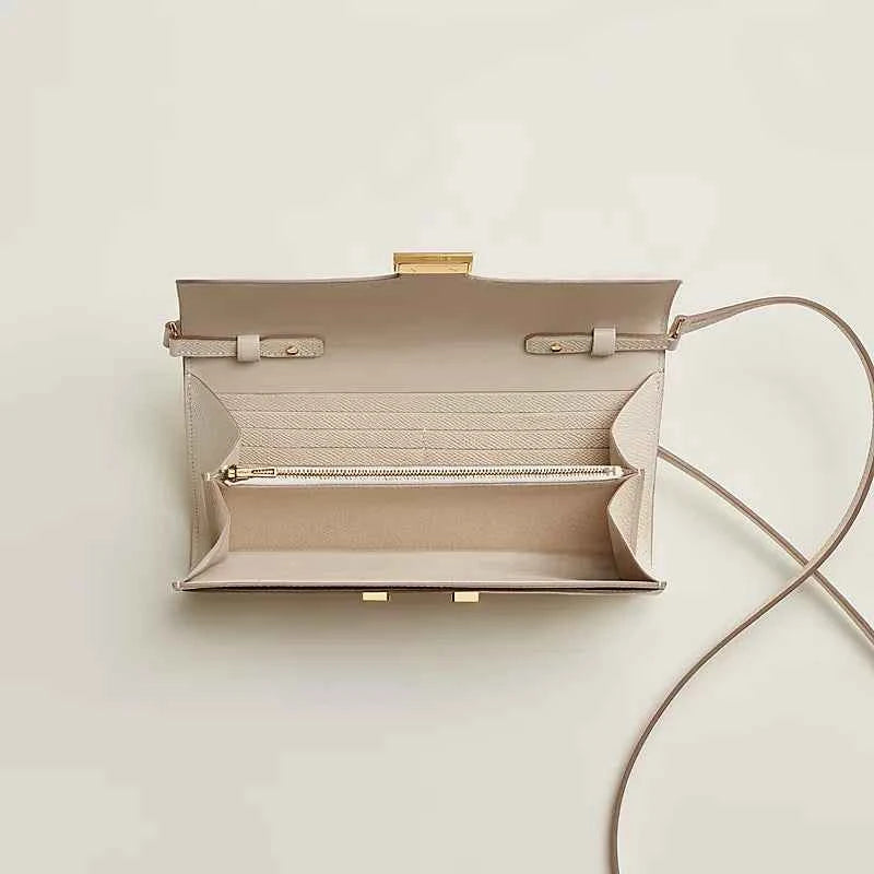 Designer Long Wallet in Epsom Calfskin