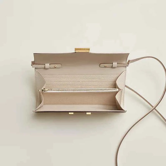 Designer Long Wallet in Epsom Calfskin