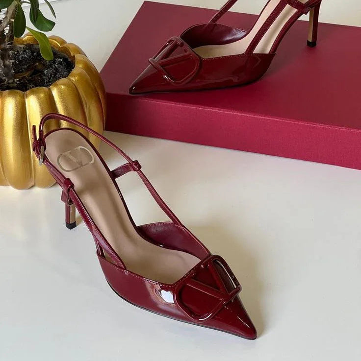 Studded Leather Heels