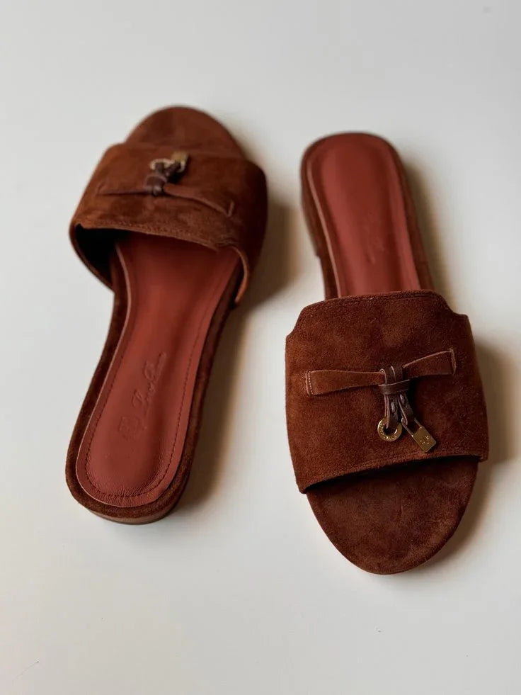 Classic Tan Sandals - Faizah Outlet