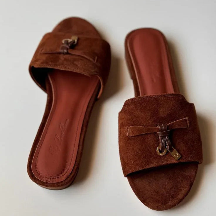 Classic Tan Sandals - Faizah Outlet