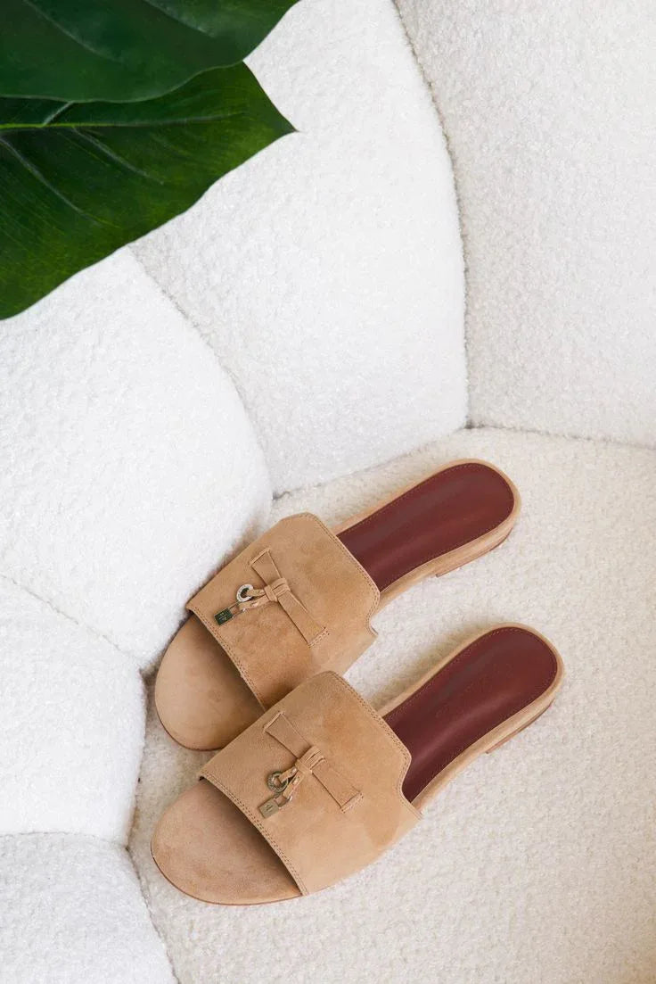 Classic Tan Sandals - Faizah Outlet
