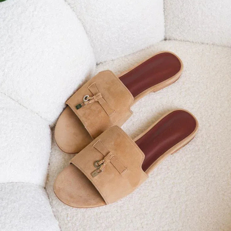 Classic Tan Sandals - Faizah Outlet