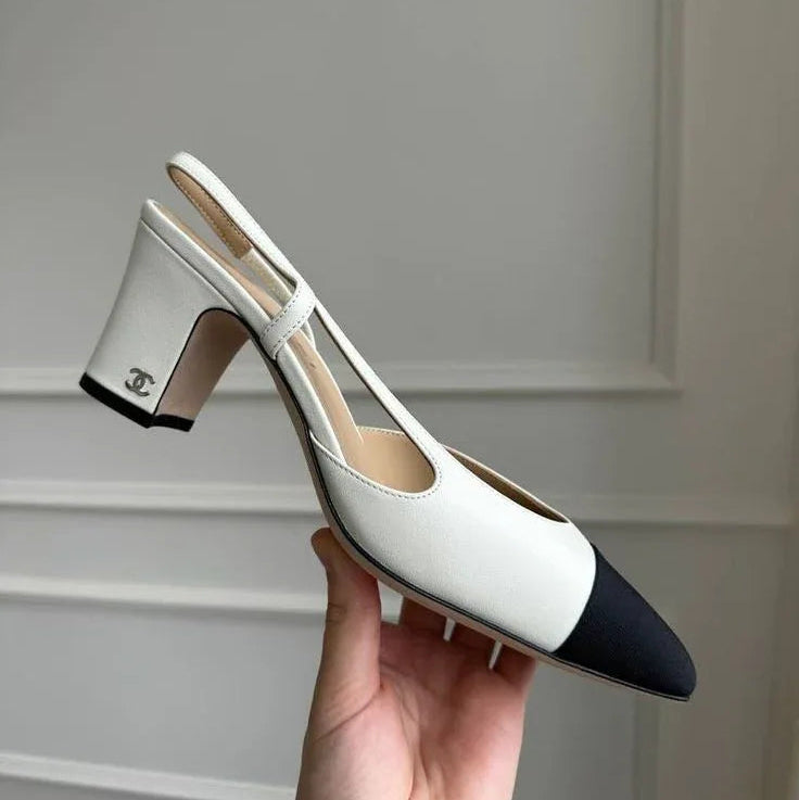 Classic Two-Tone Slingbacks