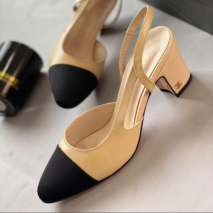 Classic Two-Tone Slingbacks