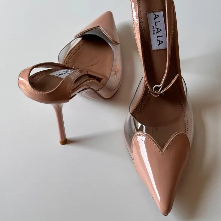 Sculpted Leather Heels