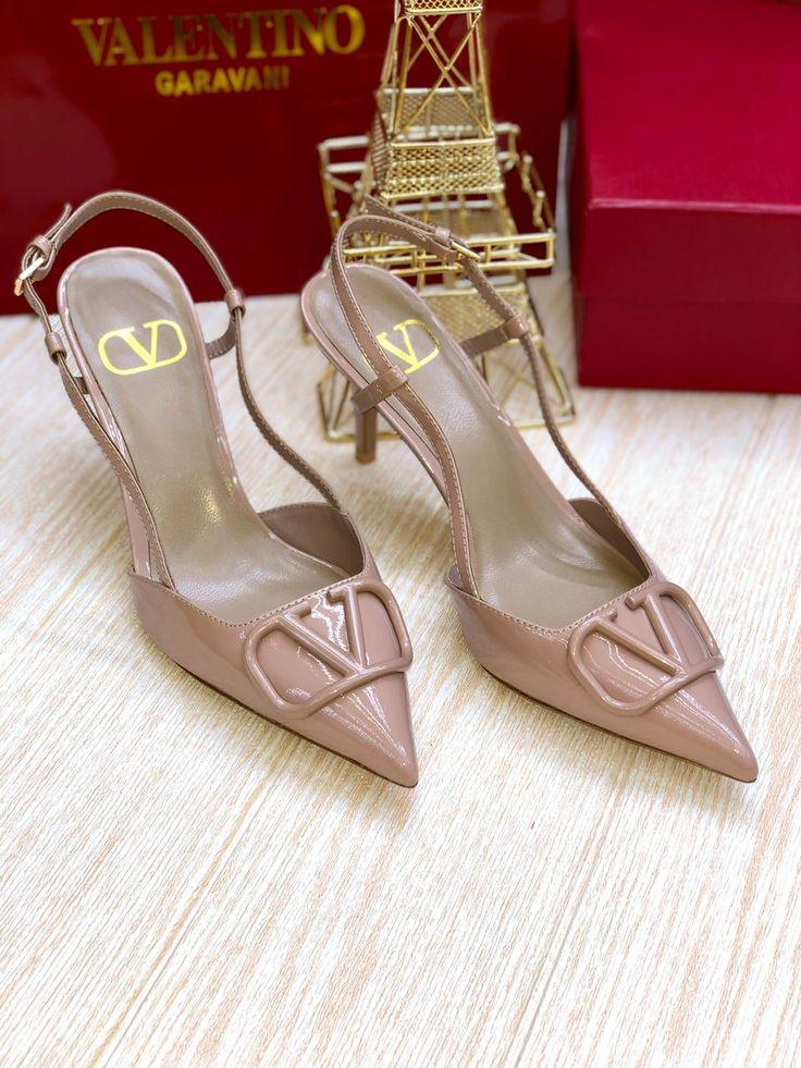 Studded Leather Heels - Faizah Outlet