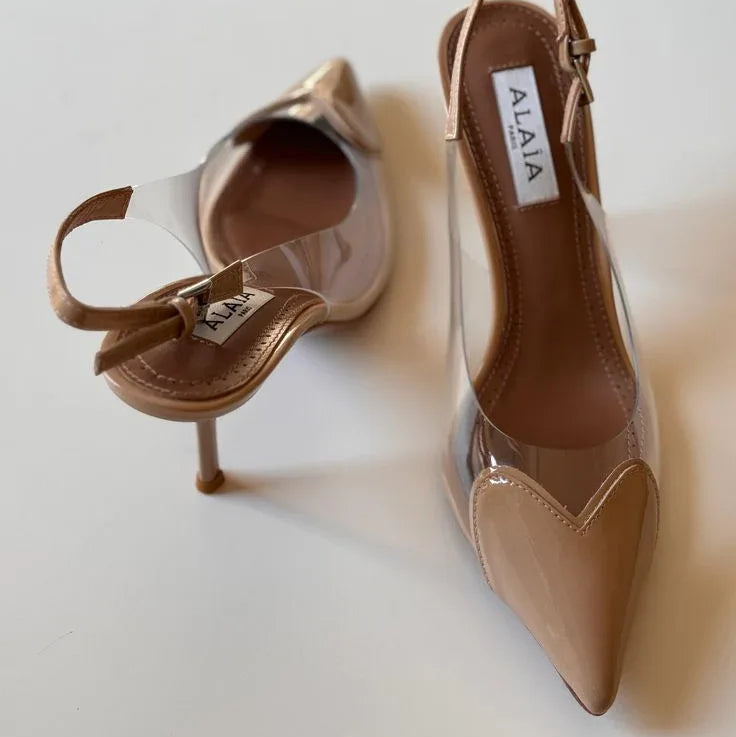 Sculpted Leather Heels