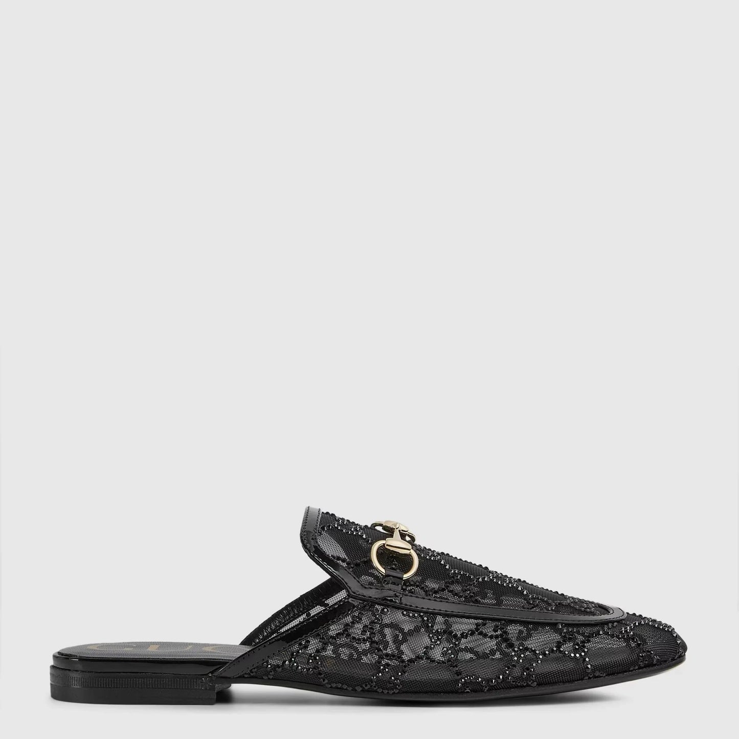 Crystal Backless Loafer Slippers - Faizah Outlet