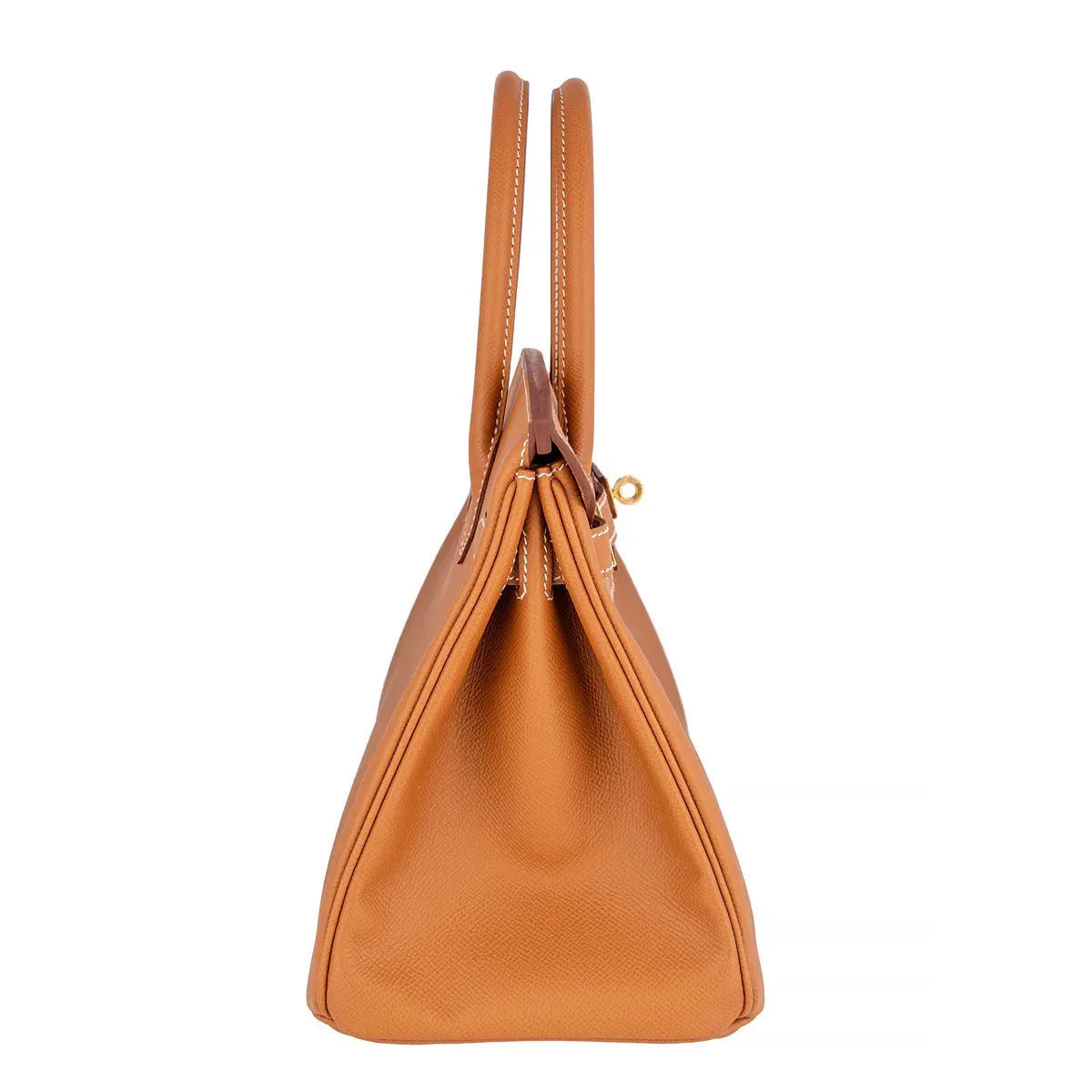 Premium Togo Leather Gold Handbag - Faizah Outlet