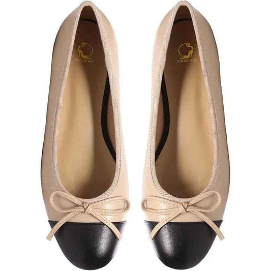 Elegant Lambskin Ballerina Flats