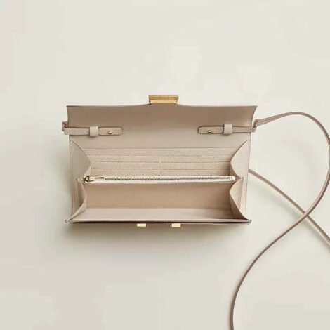 Designer Long Wallet in Epsom Calfskin