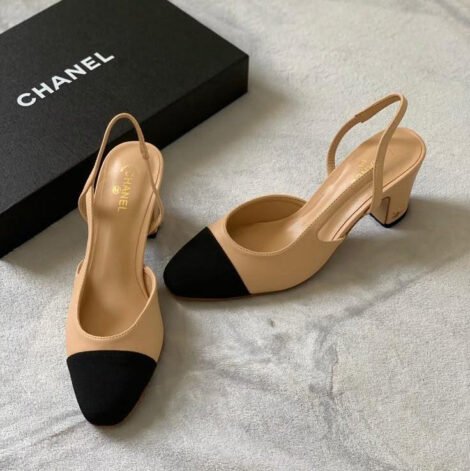 Classic Two-Tone Slingbacks